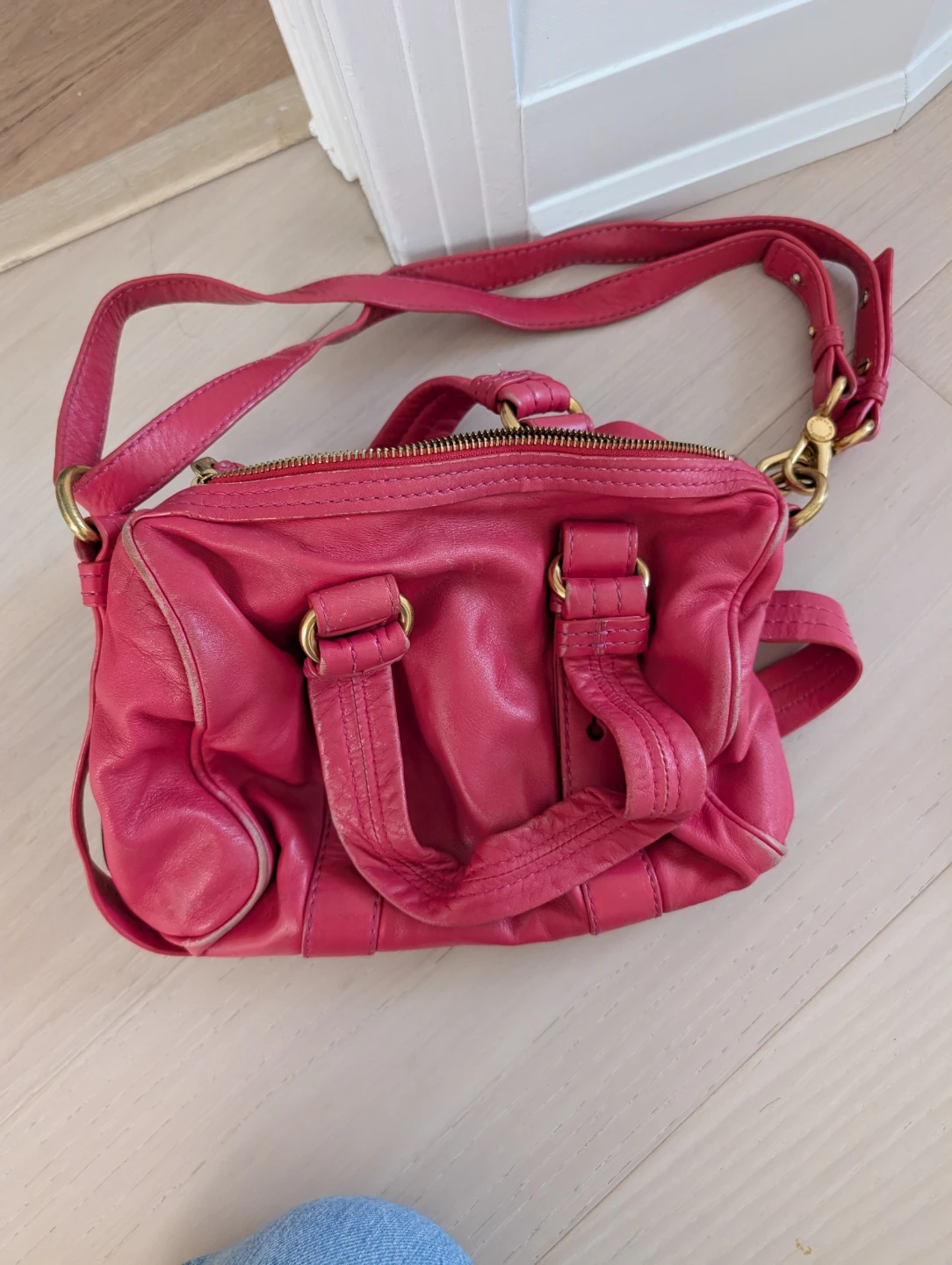 Marc Jacobs Pink Leather Satchel Lil Shifty Bag - photo 3