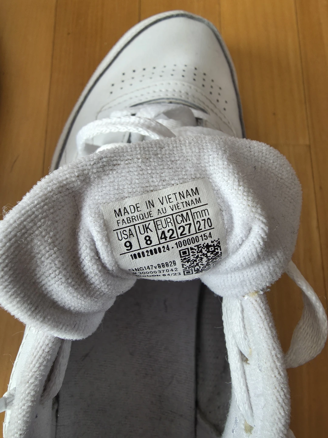 Reebok Club C 85 White Sneakers - Size 9