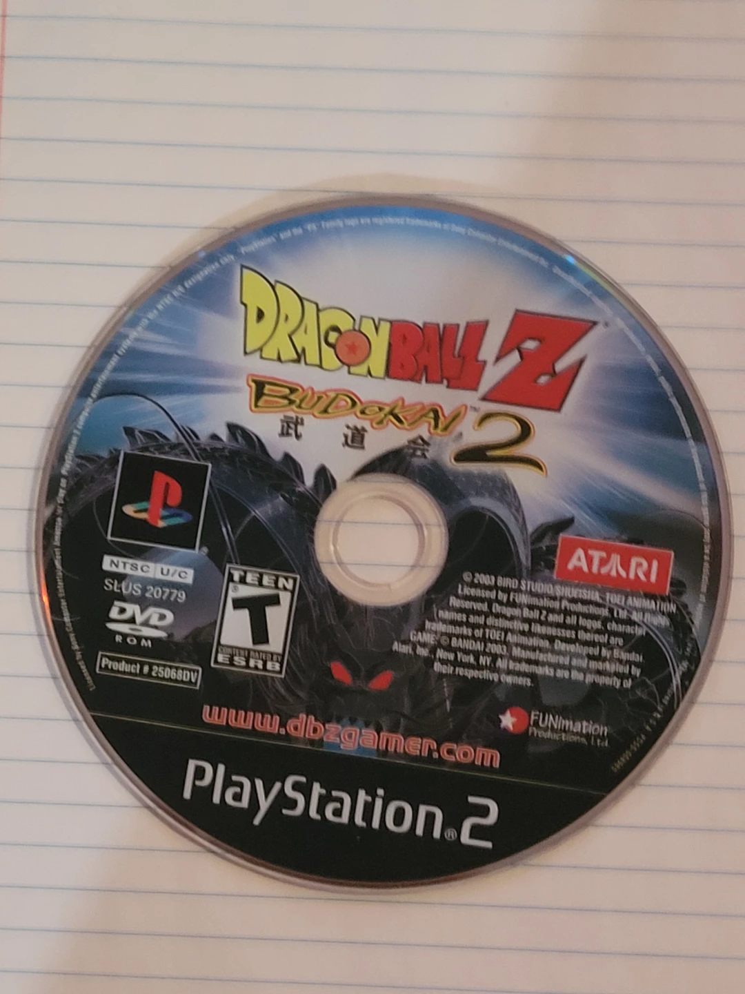 Dragon Ball Z Budokai 2 PlayStation 2 Game