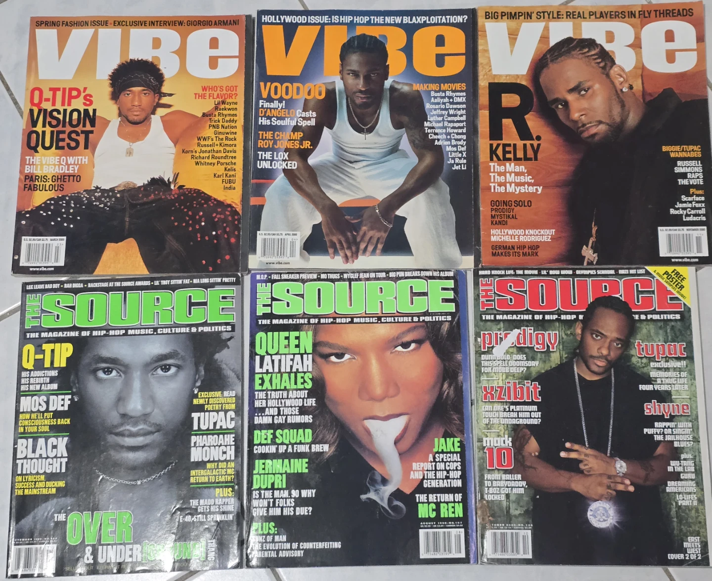 Vibe and the source Magazine Lot