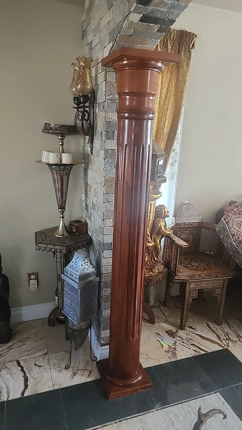 2 Natural solid wood pillars - photo 2
