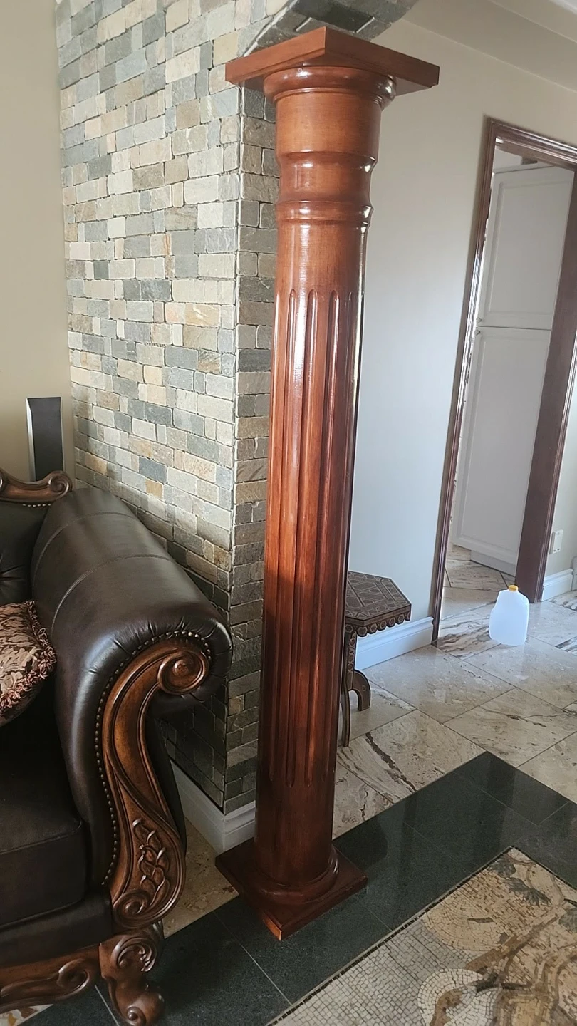 2 Natural solid wood pillars - photo 3
