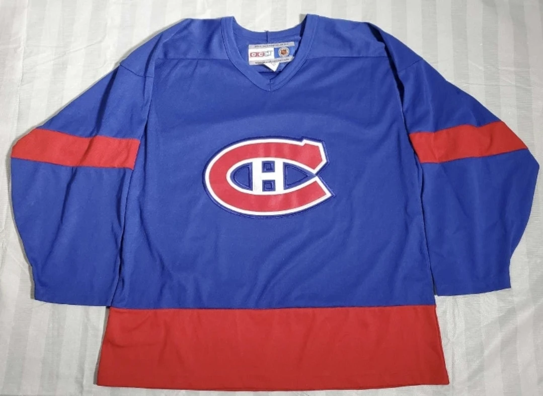 pre owned  CCM NHL Canadiens practice jersey sz LG