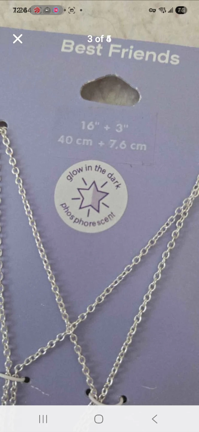 New! Claire's Best Friends "BFF" Necklace Set of 2 - photo 3