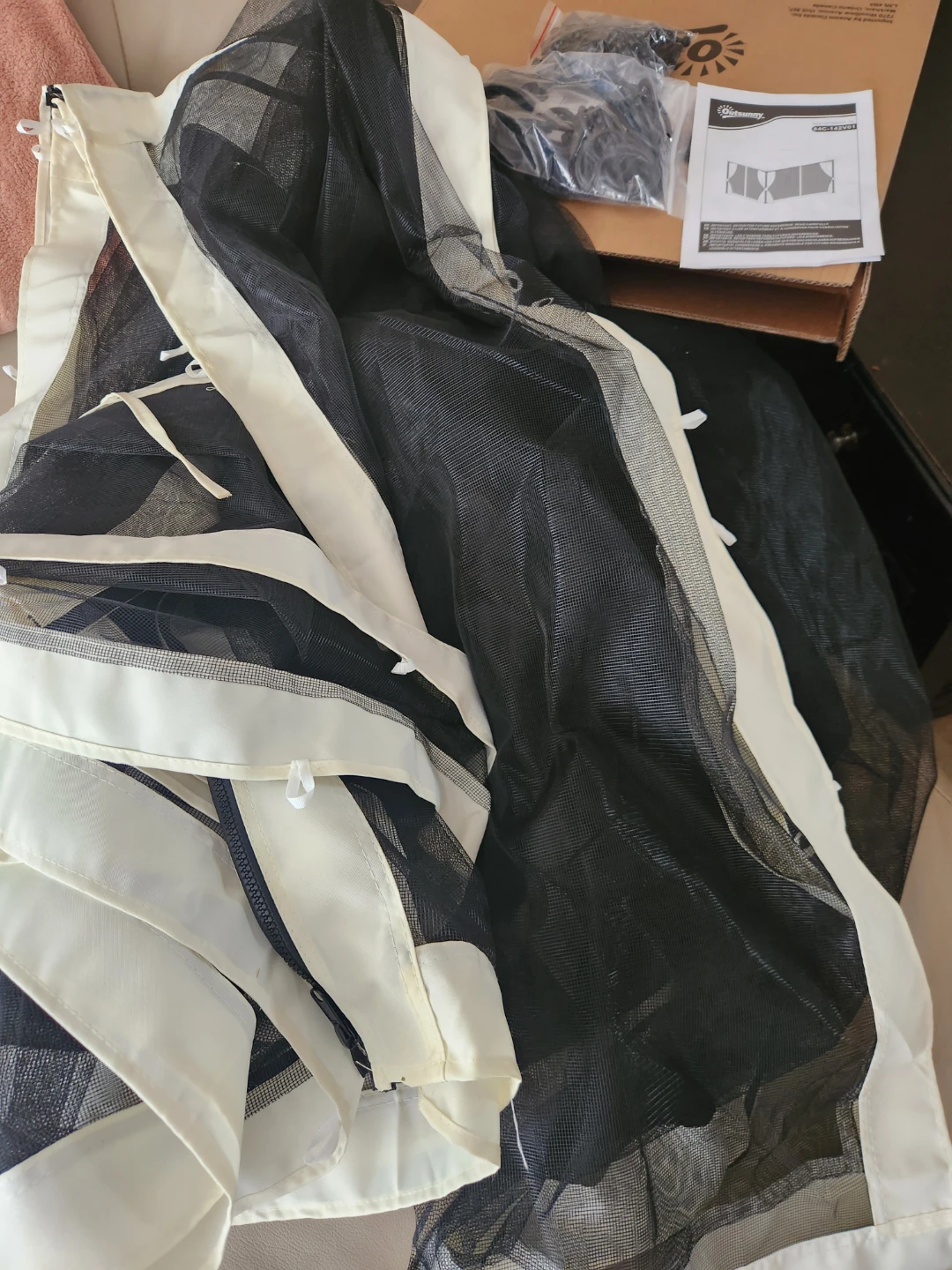 Replacement Mosquito net walls for 10x12 Gazebo - Outsunny Brand - photo 4