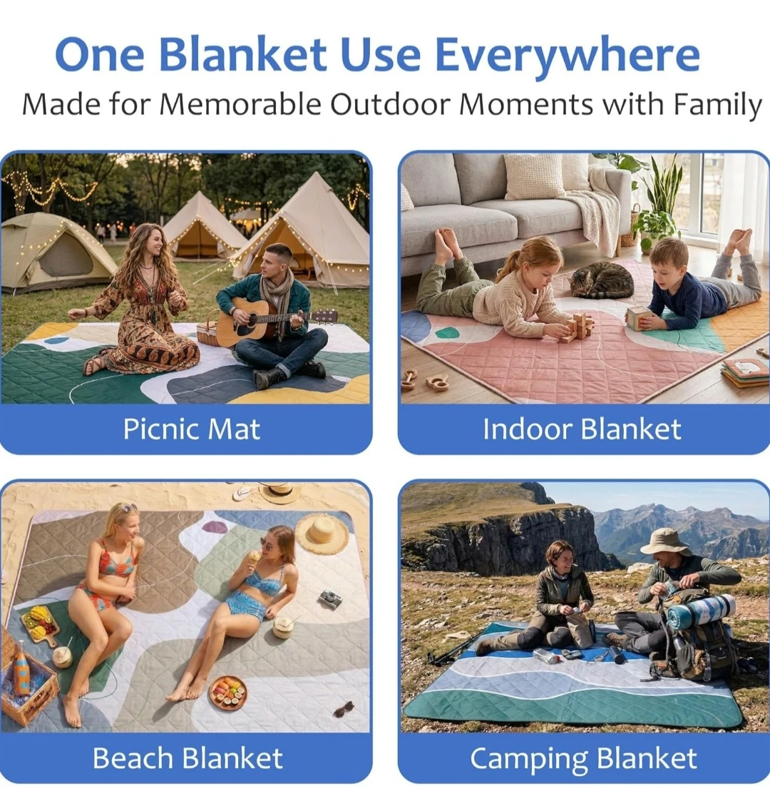 Extra Large Picnic Blanket Mat - photo 3