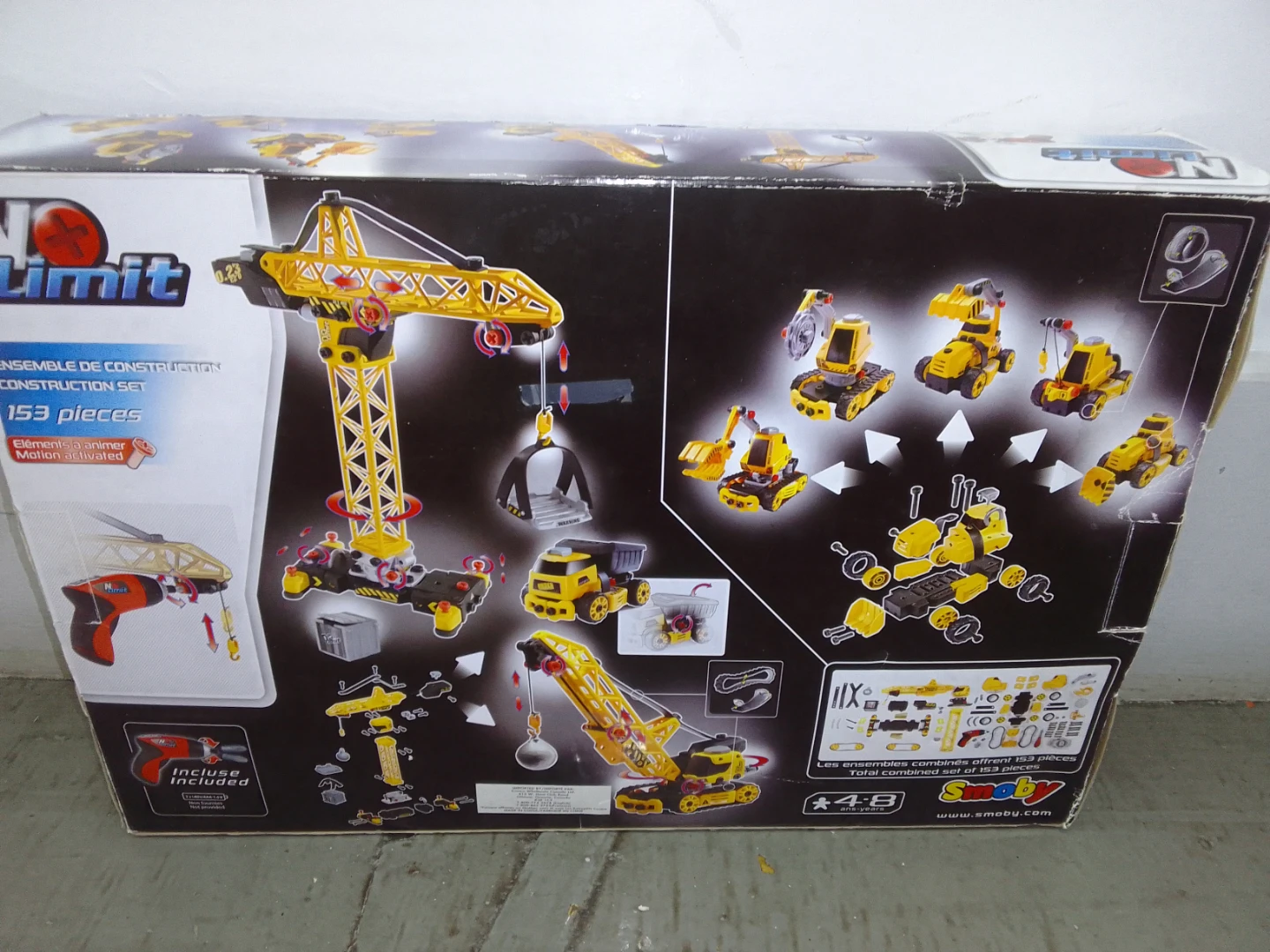 No Limit Construction Set Crane Toy - 153 Pieces - photo 2