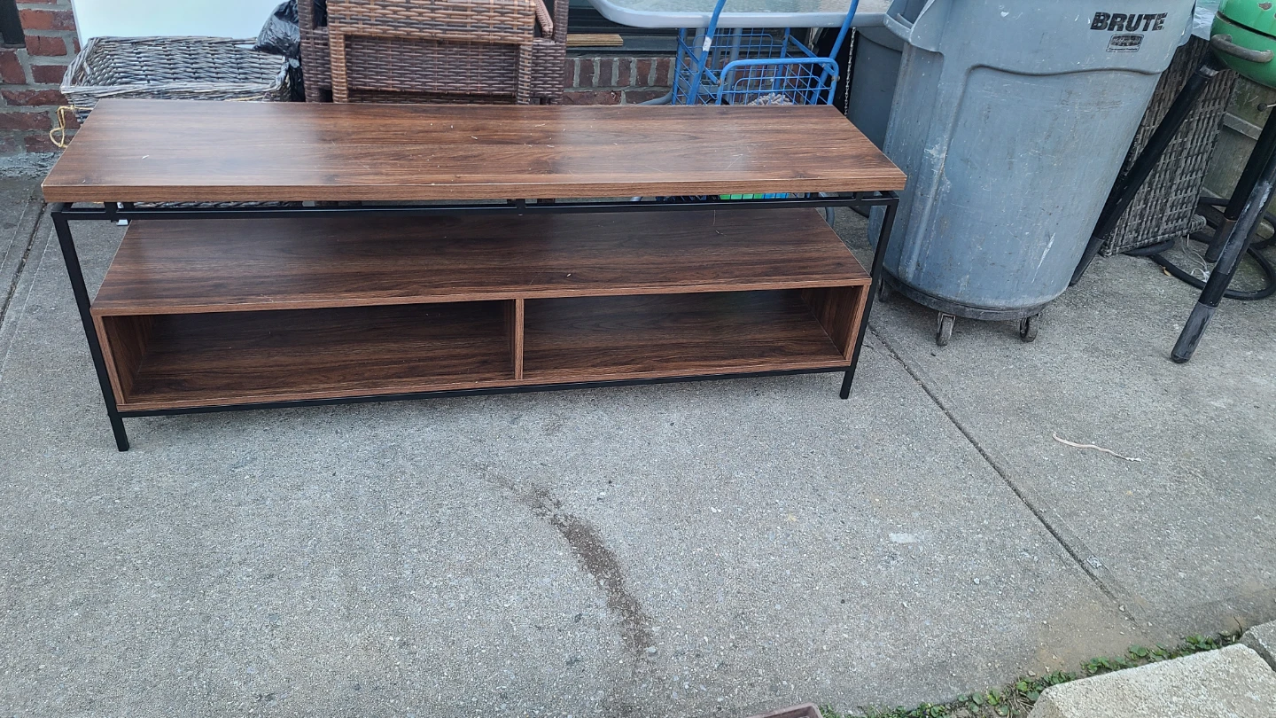 Wood Grain Media Console - photo 4