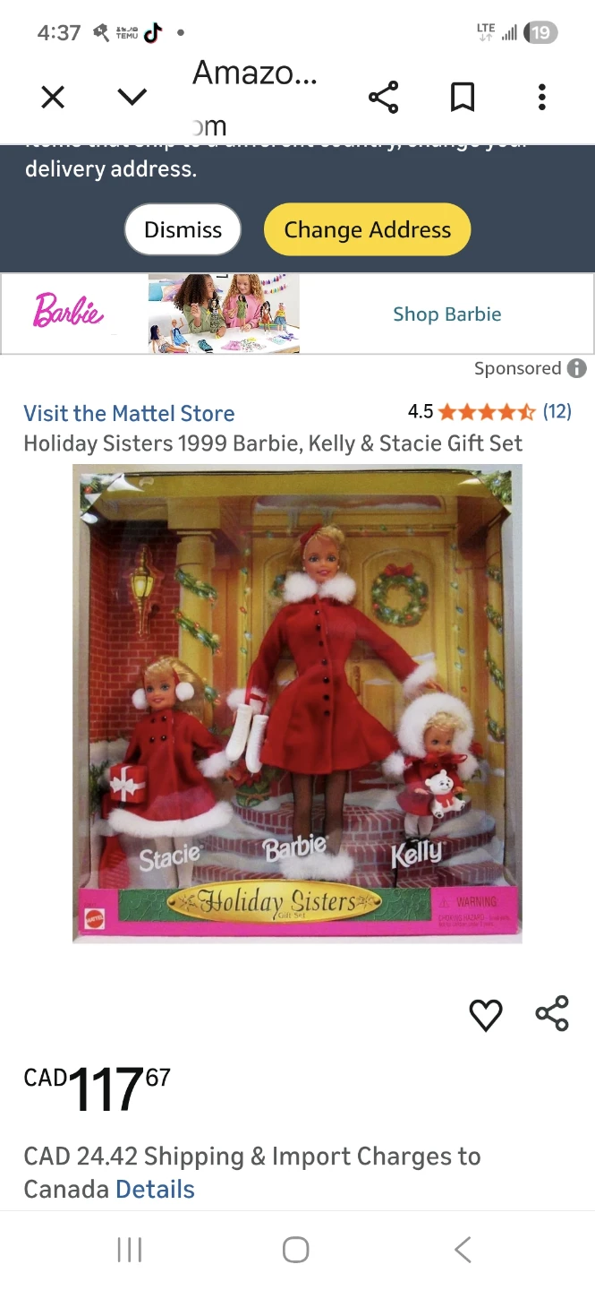 Barbie Holiday Sisters Gift Set 1999 - photo 3