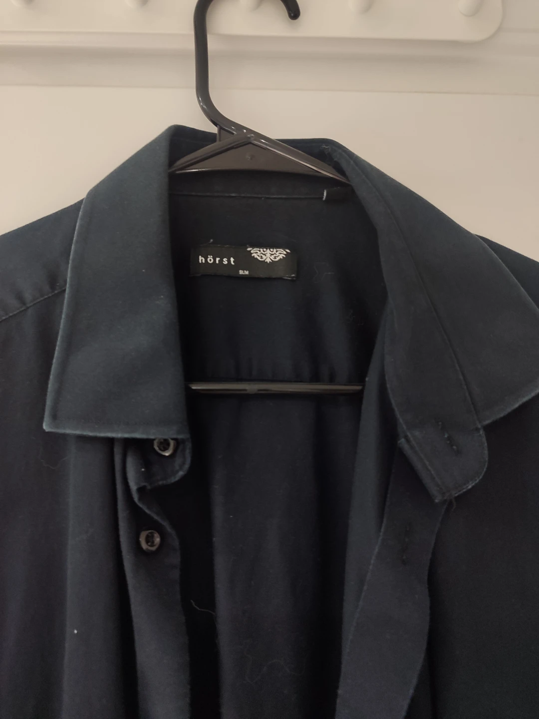 Hörst Slim Fit Dress Shirt - Navy - photo 2