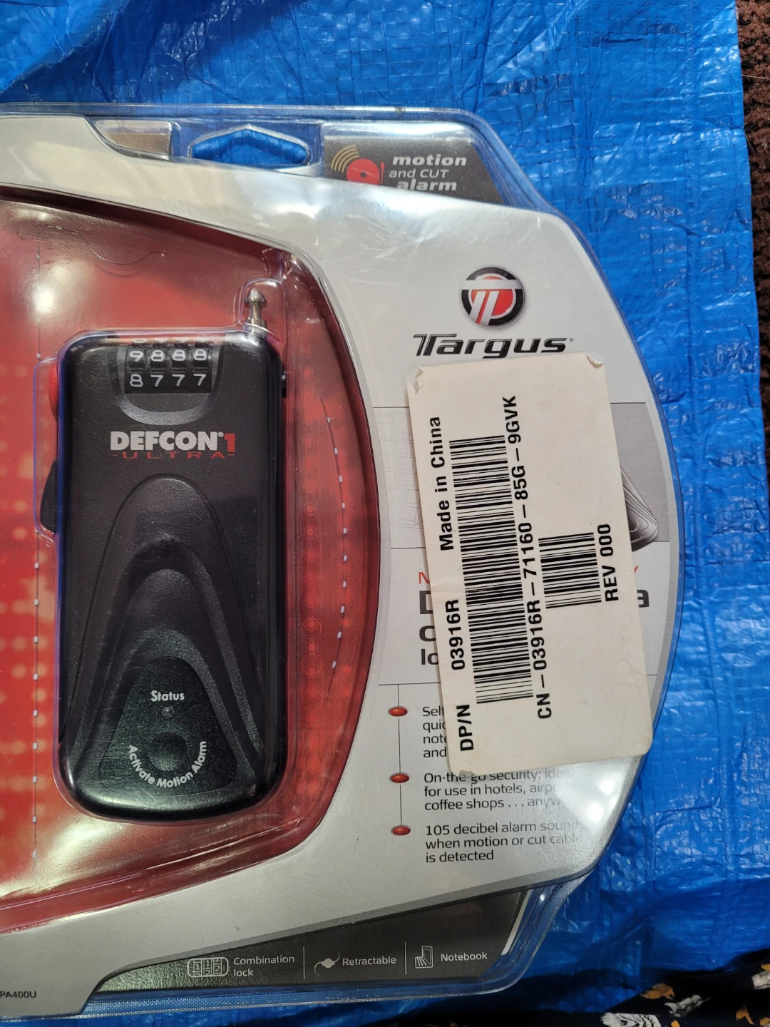 Targus Defcon Ultra Combination Lock and Alarm