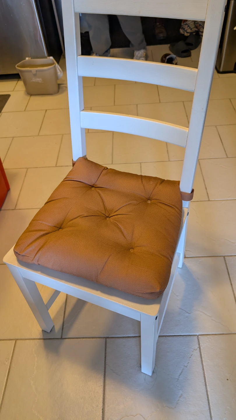 White Wooden Dining Chair - photo 3