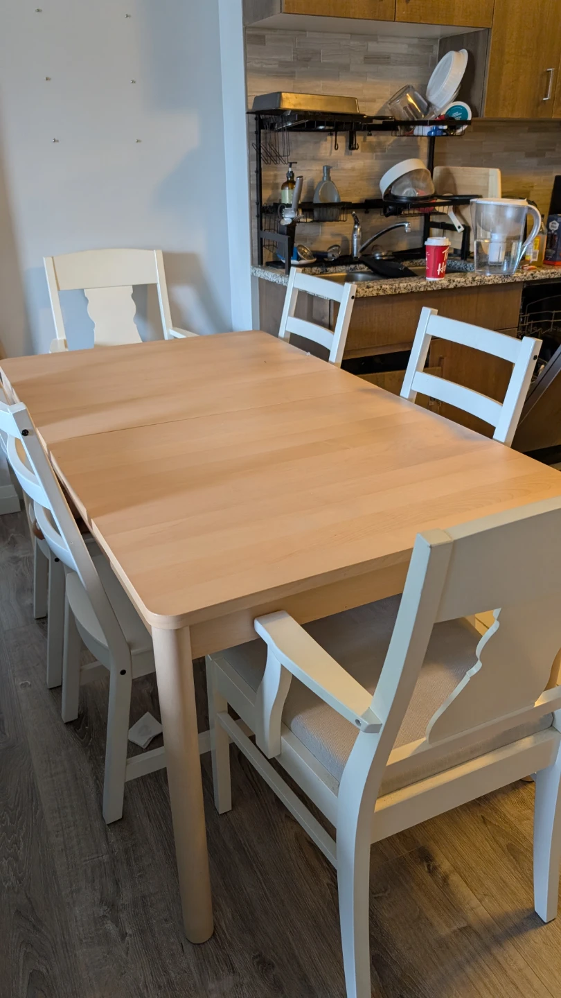 White Wooden Dining Chair