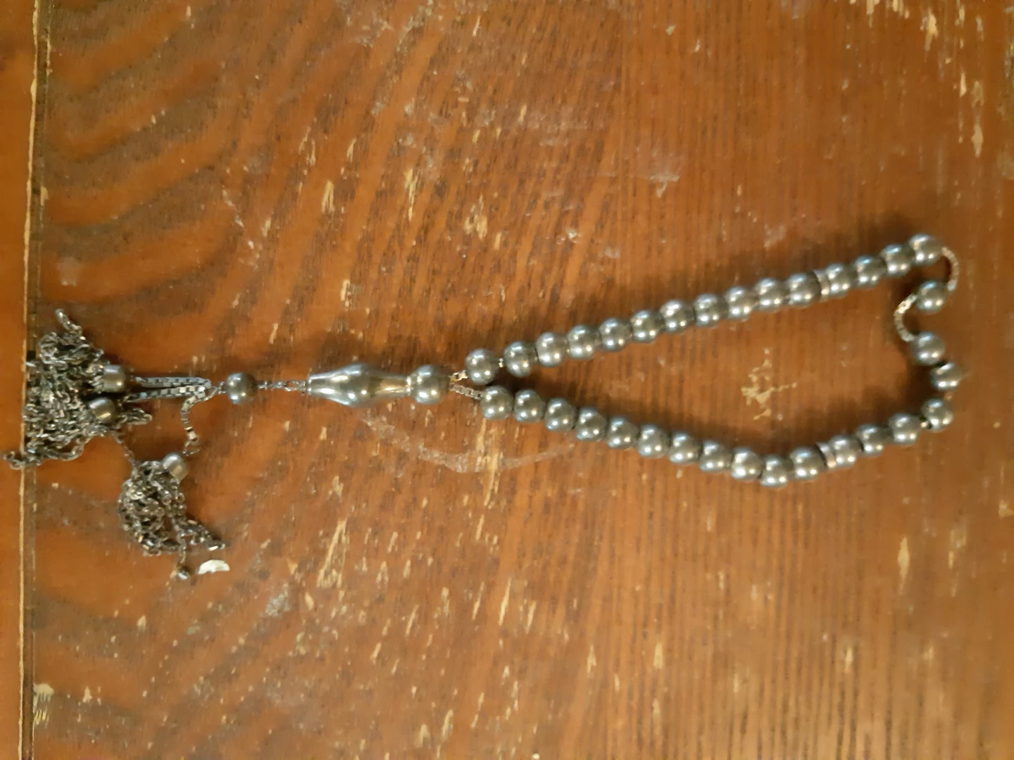 Sterling silver 925 Rosary Beads with Tassel - photo 2