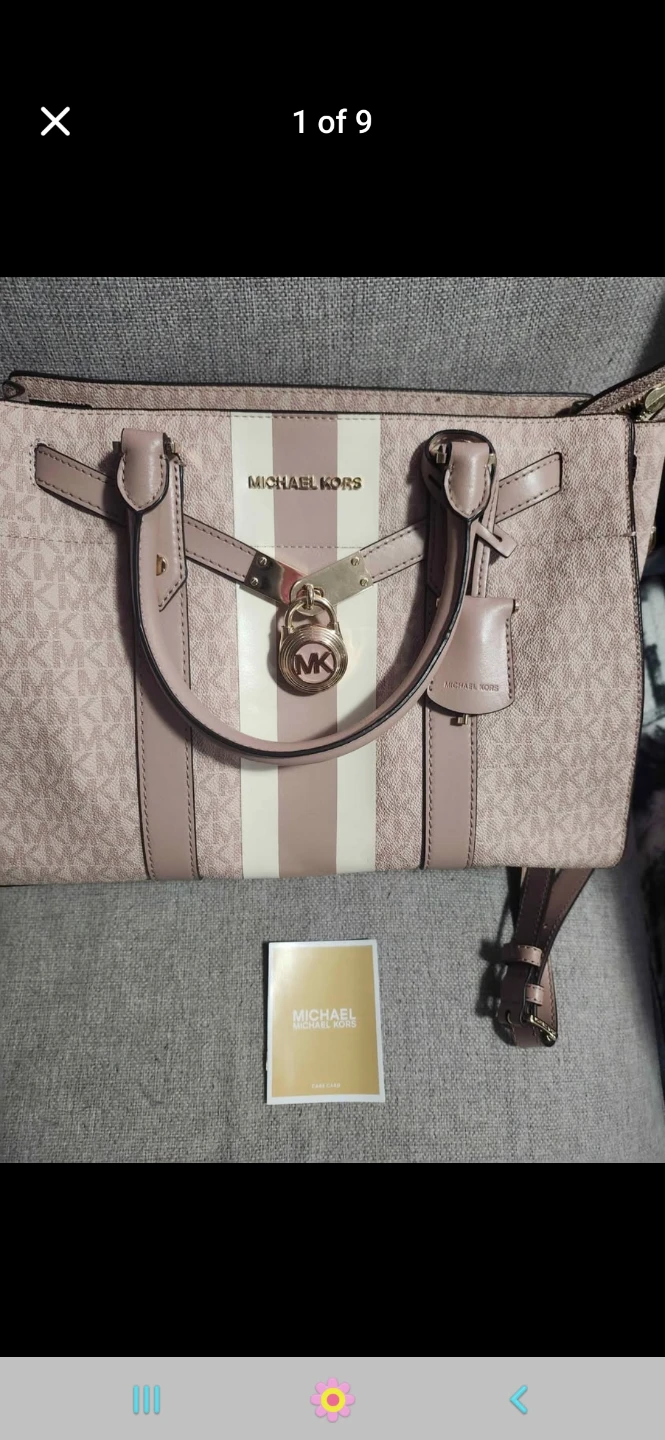Michael Kors Pink Monogram Tote Bag