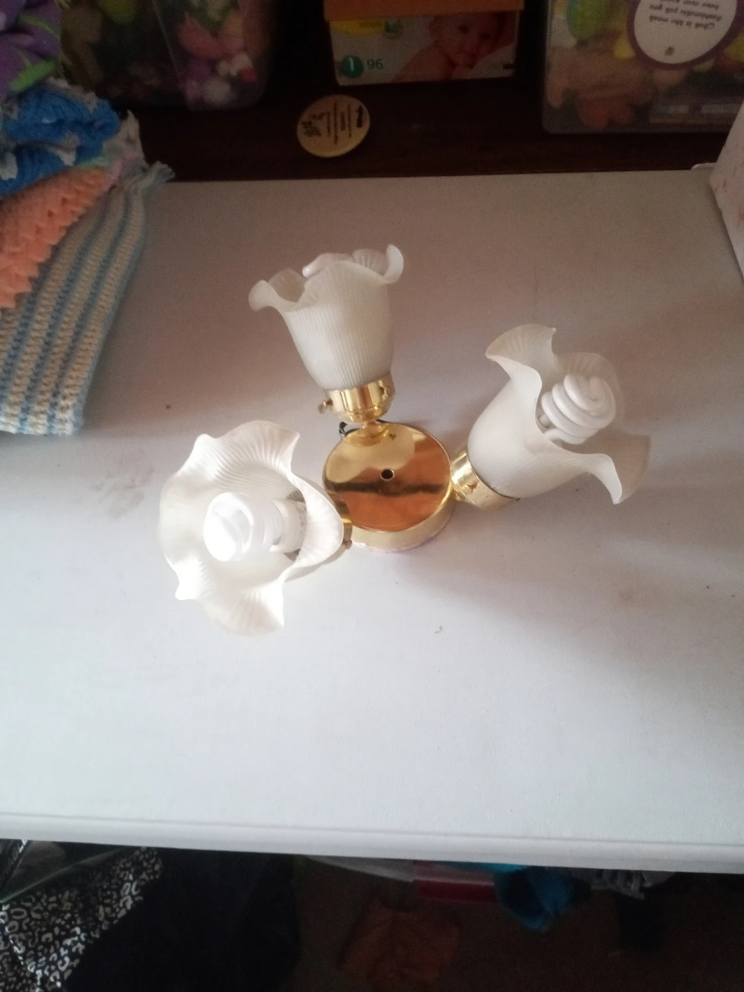 3-Light Flush Mount Chandelier