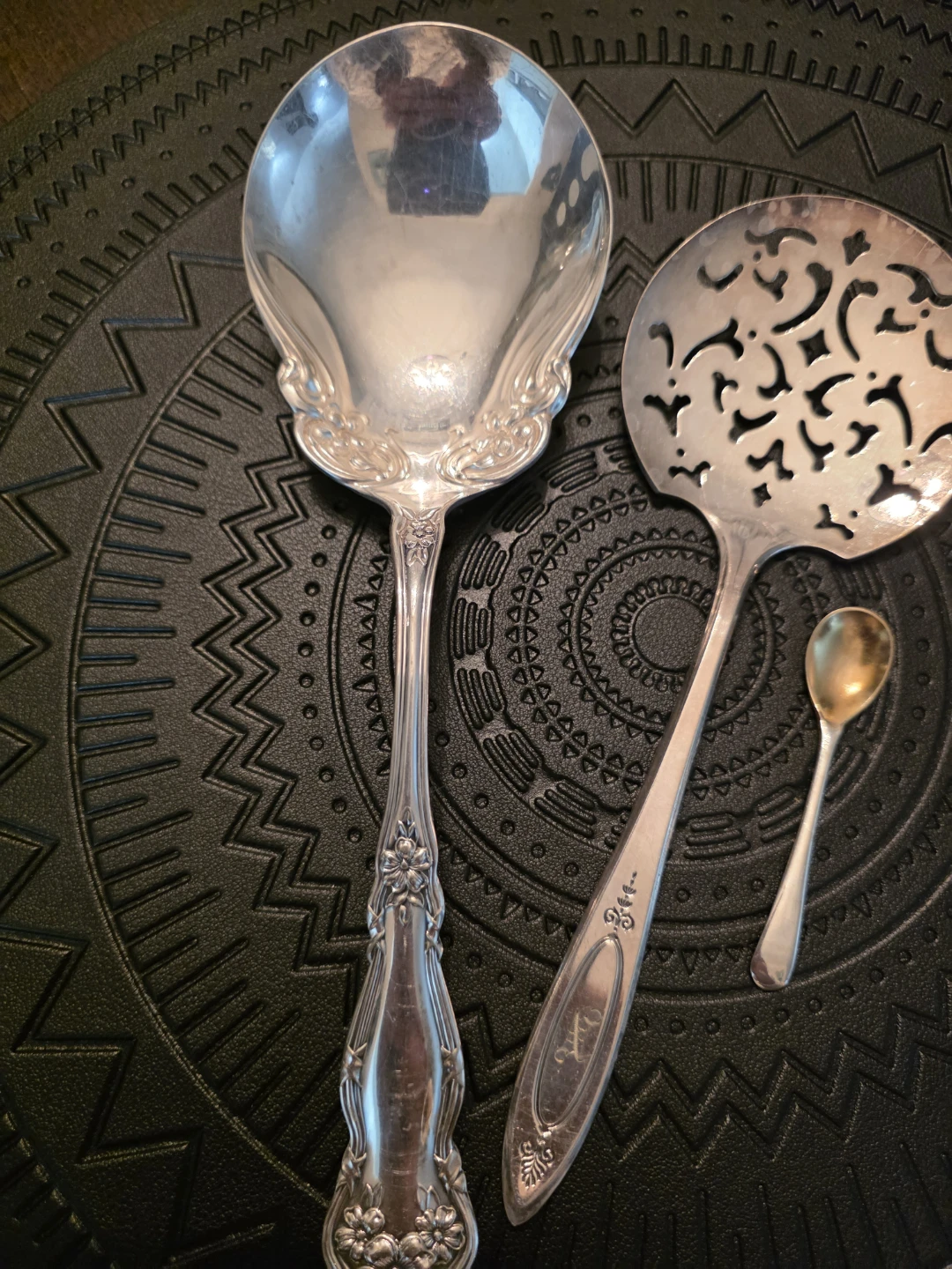 3 Antique Silver spoons - photo 2