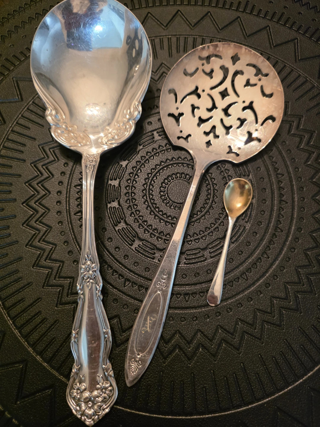 3 Antique Silver spoons - photo 3