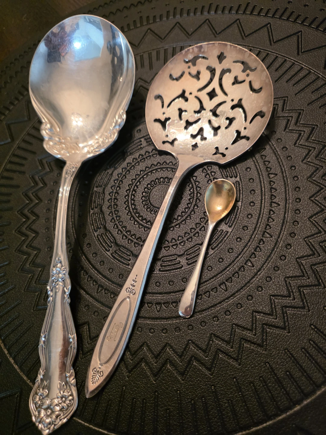 3 Antique Silver spoons - photo 4