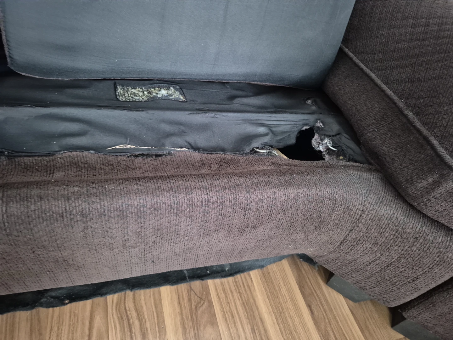 Brown L Shaped Sectional Sofa - photo 5