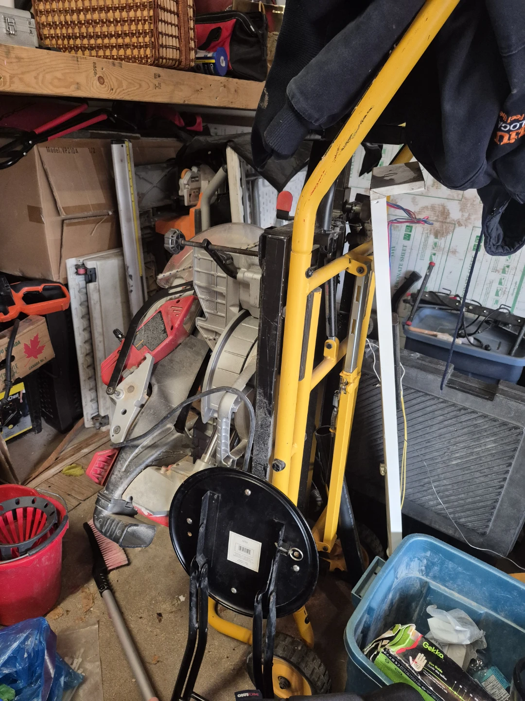 Milwaukee Miter Saw with Dewalt Stand with VP210A Model