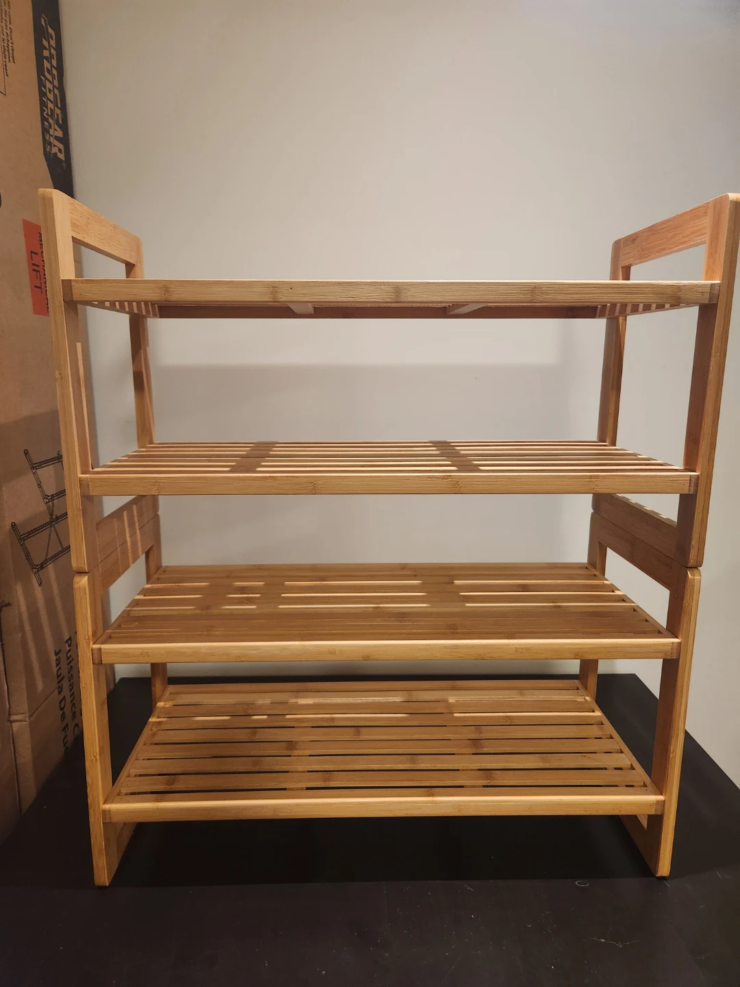 TRINITY Bamboo 4-Tier Shoe Rack