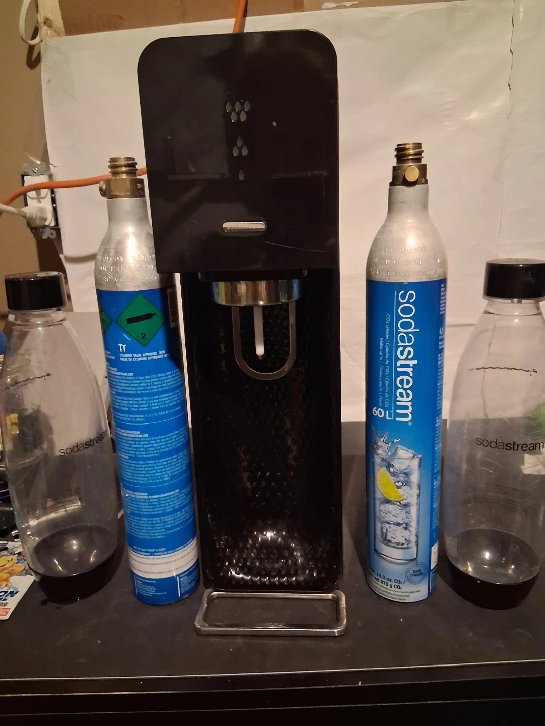 SodaStream Sparkling Water Maker with 2 CO2 Cylinders