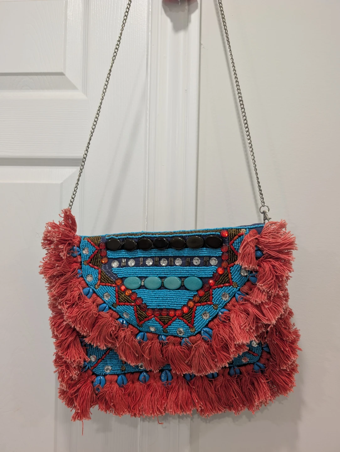 Boho Beaded Tassel Clutch - photo 3