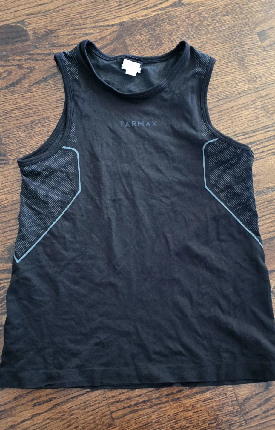 NEW Tarmak Black Athletic Tank Top - Youth Size 12Y
