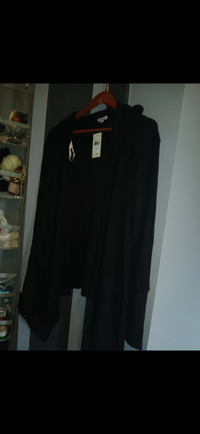 Black Cardigan Sweater Size M 🌱
