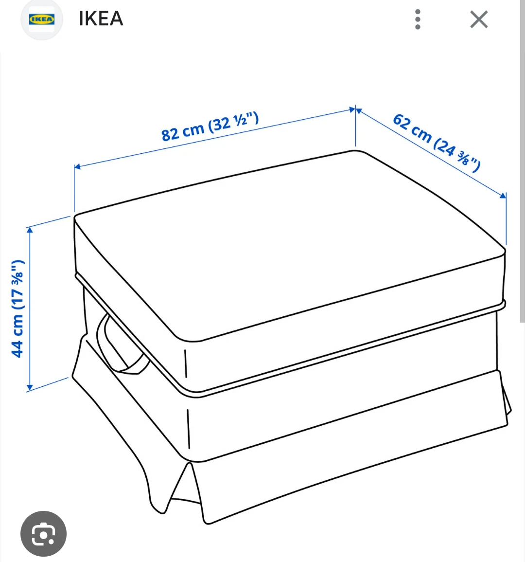 White Storage Ottoman - photo 4