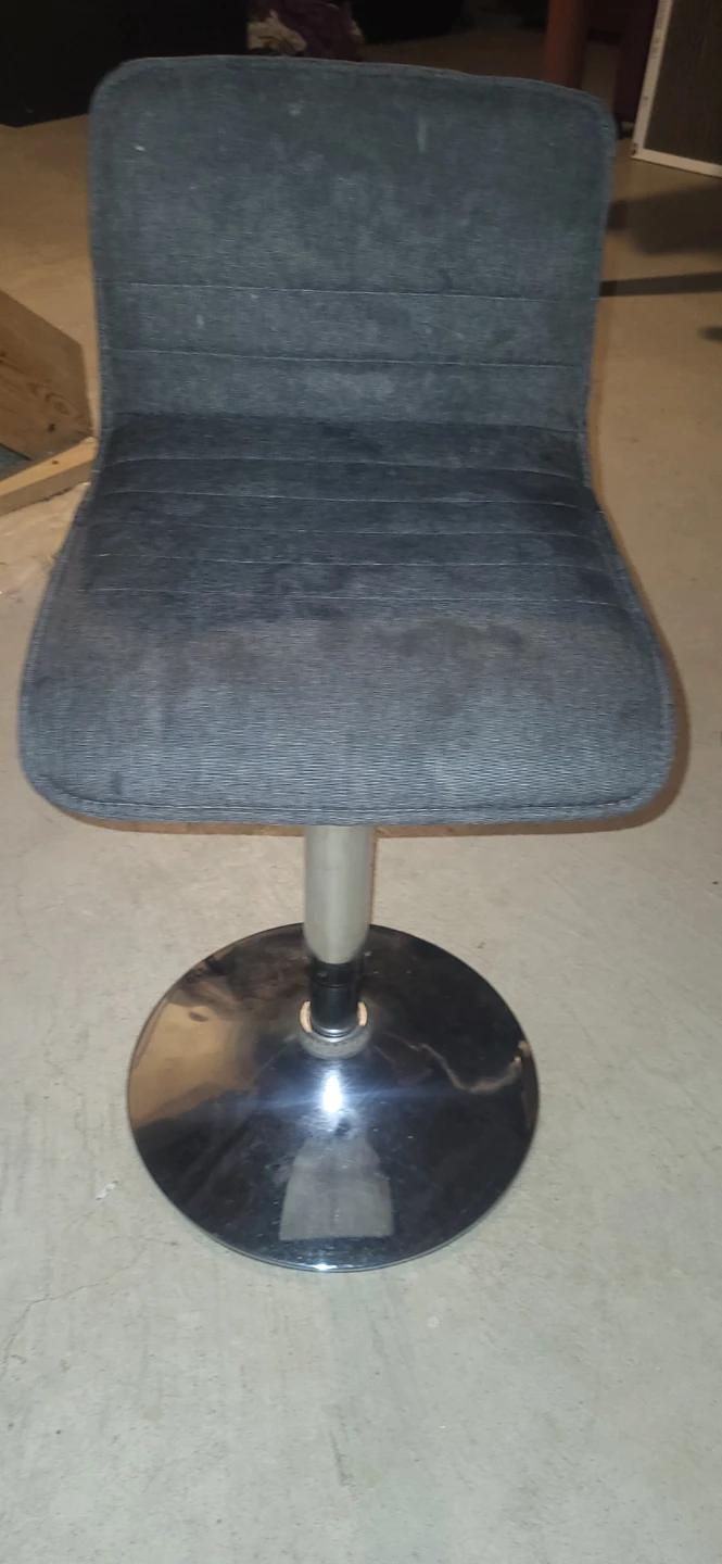 4 Grey Swivel Bar Stool