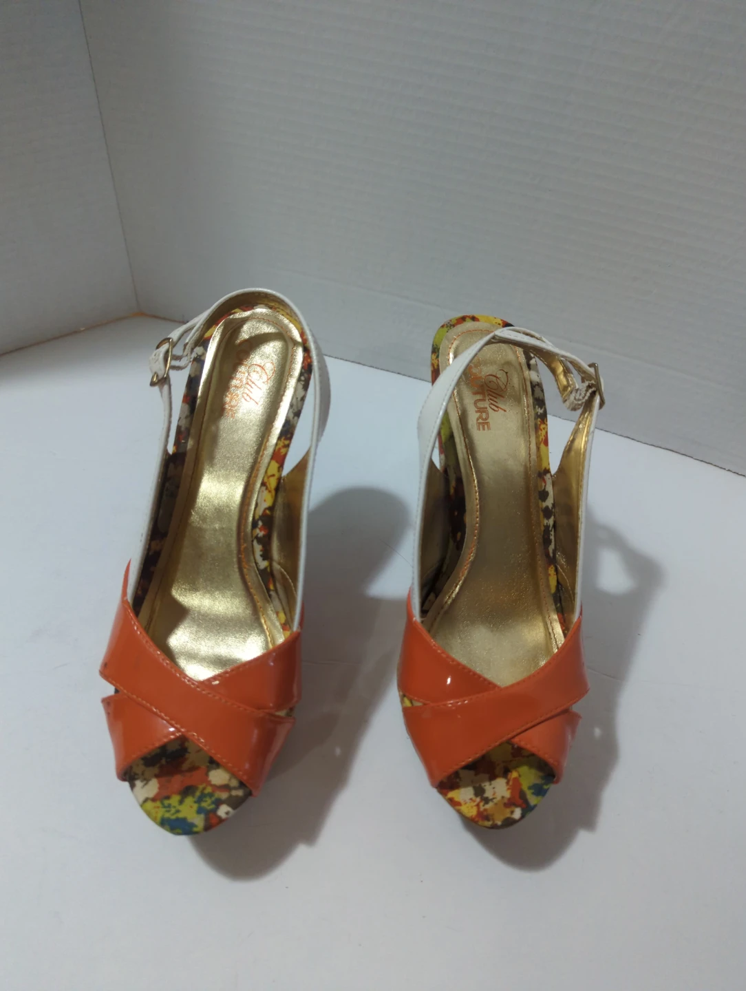 Club Couture Wedge Sandals Orange - photo 2