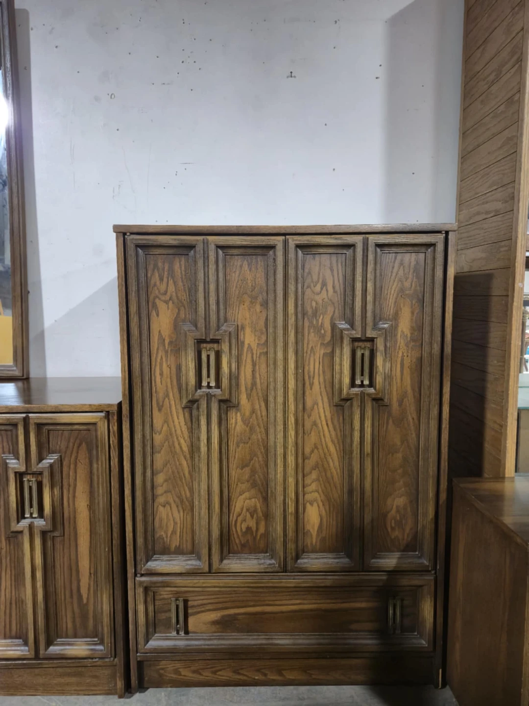Vintage Vic Art Tall Boy Dresser With Storage