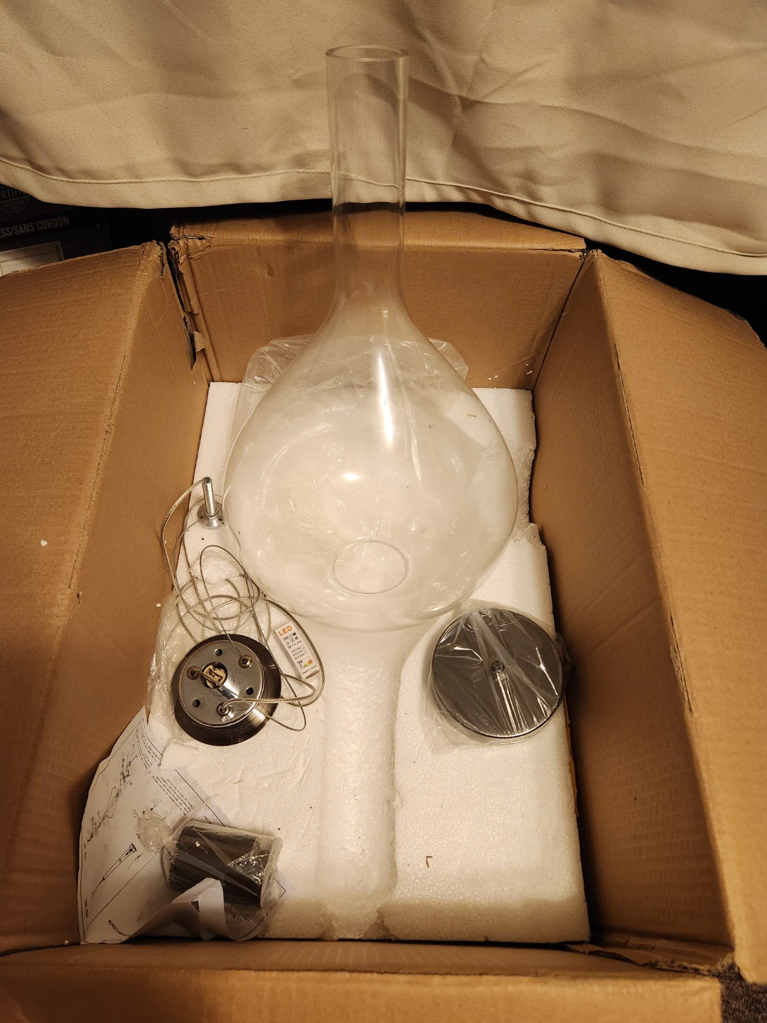 NEW Glass Tier Drop Light Fixture - photo 2