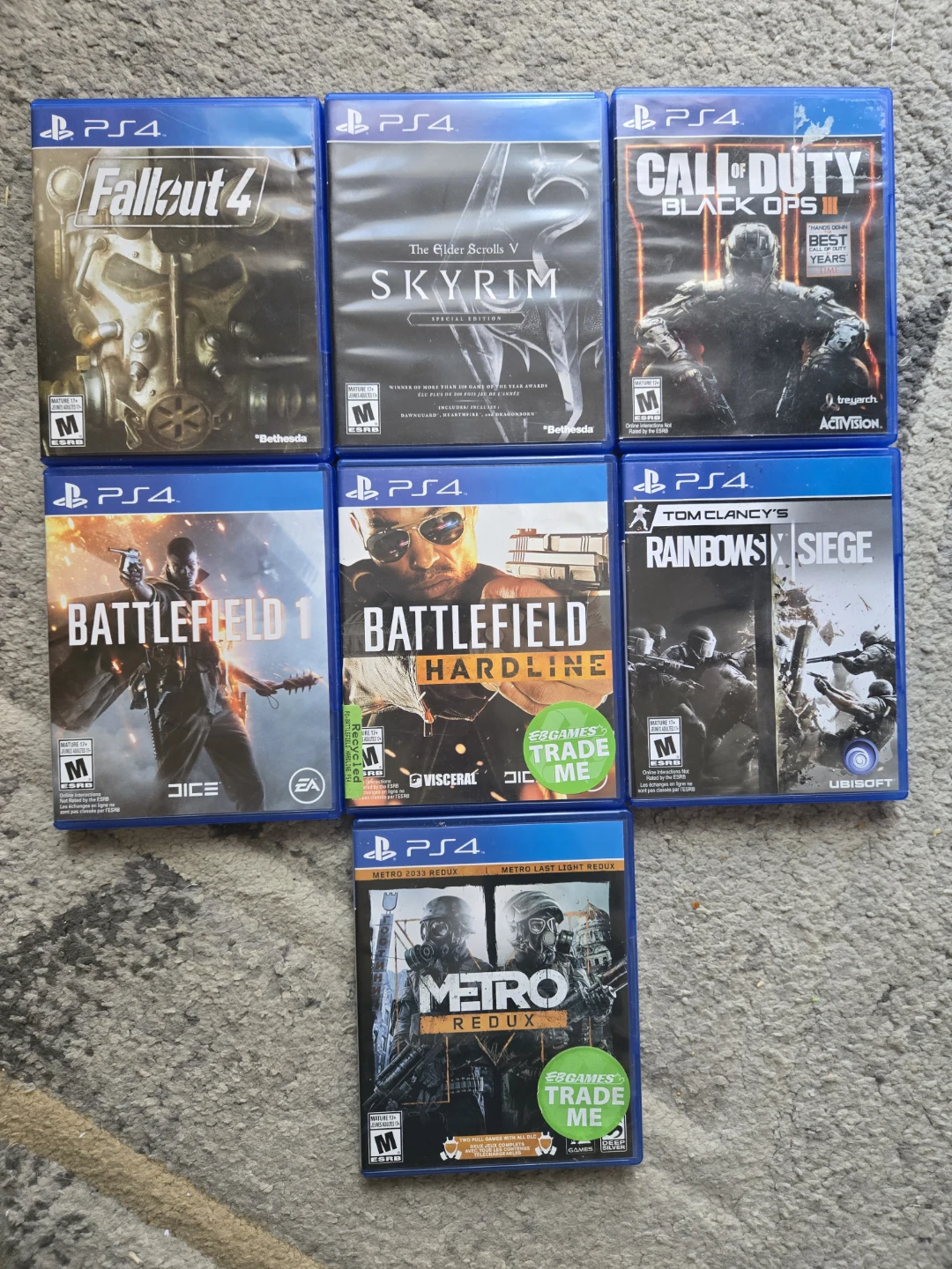 Bundle of 7 PS4 Video Games - photo 2