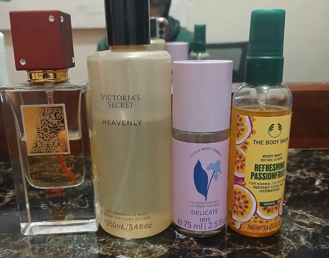 Victoria's Secret, bath and body works and Lattafa Perfumes
