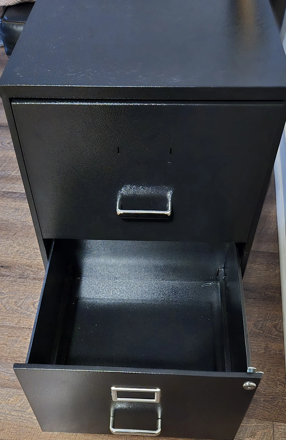 Black 2-Drawer Filing Cabinet - photo 4