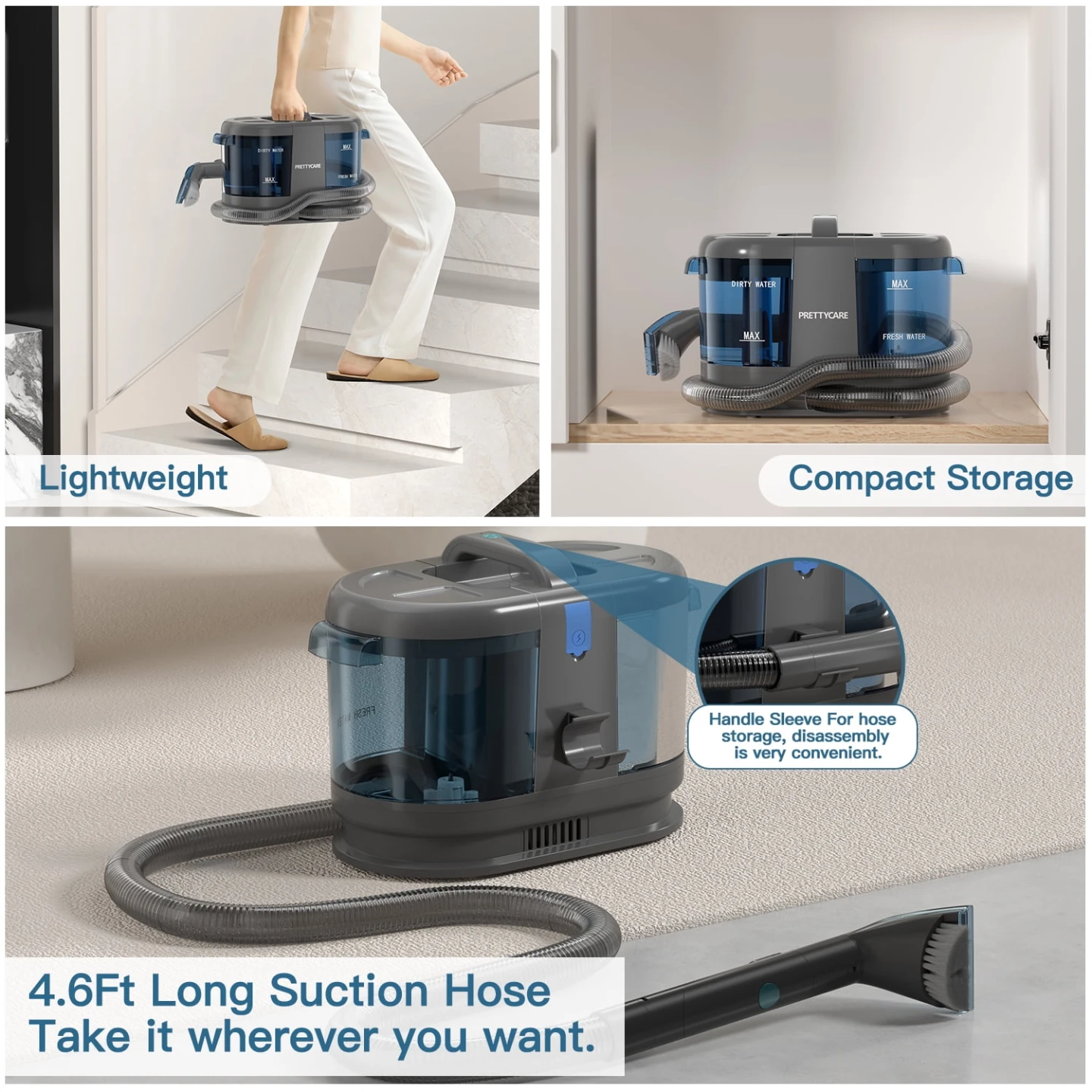 PRETTYCARE Portable Carpet Cleaner - photo 5