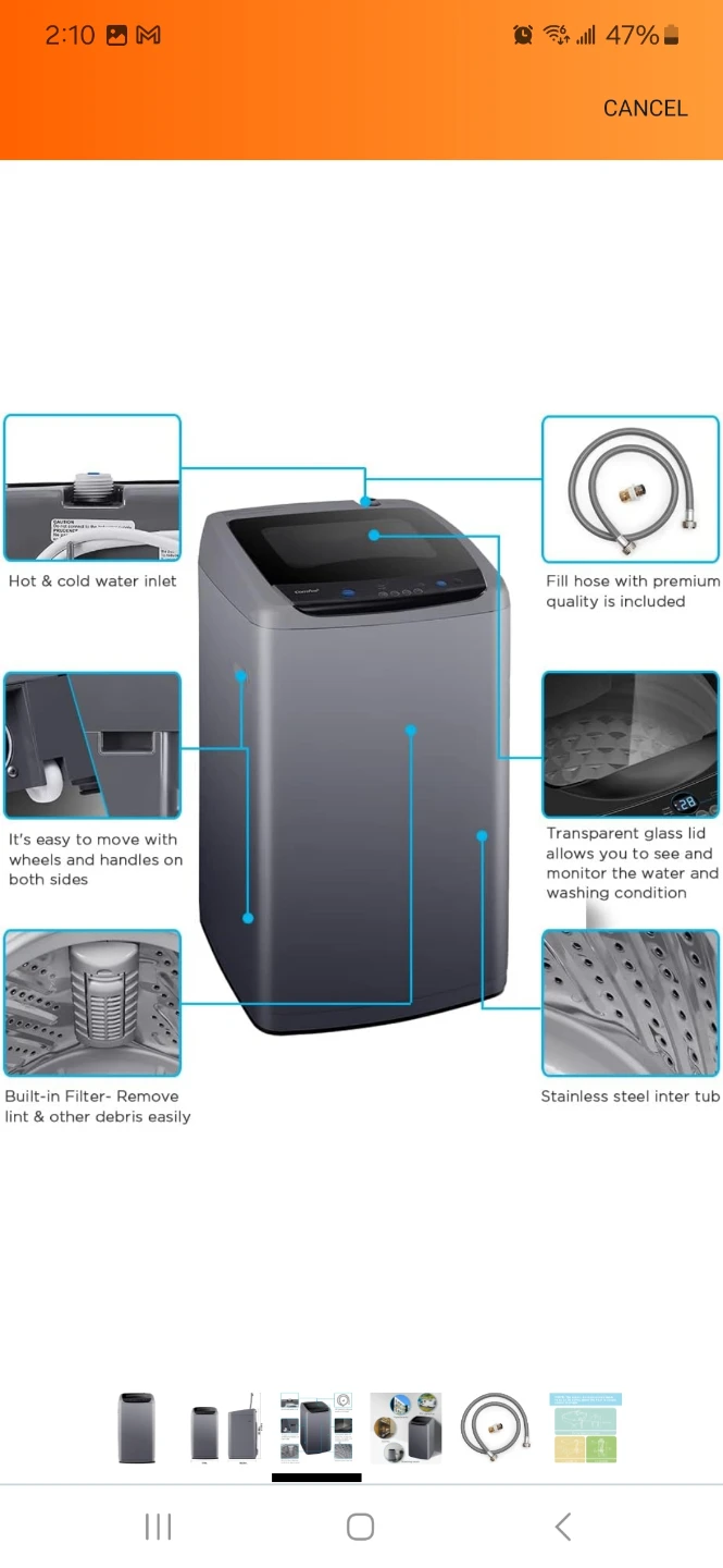 Portable Top Load Washing Machine - photo 3