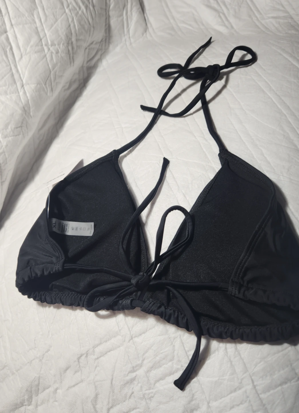 Zennja Black Triangle Bikini Top XL