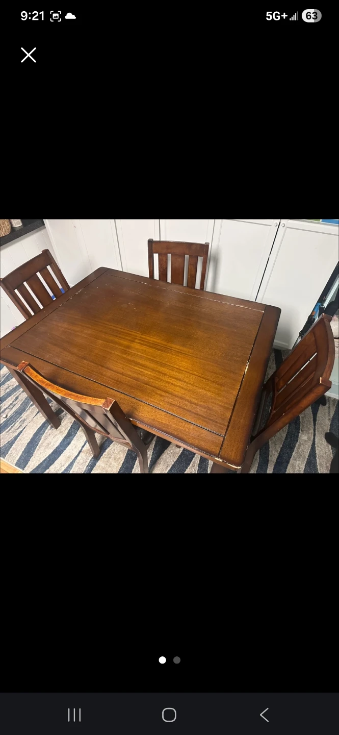 Wooden Dining Chair with Padded Seat