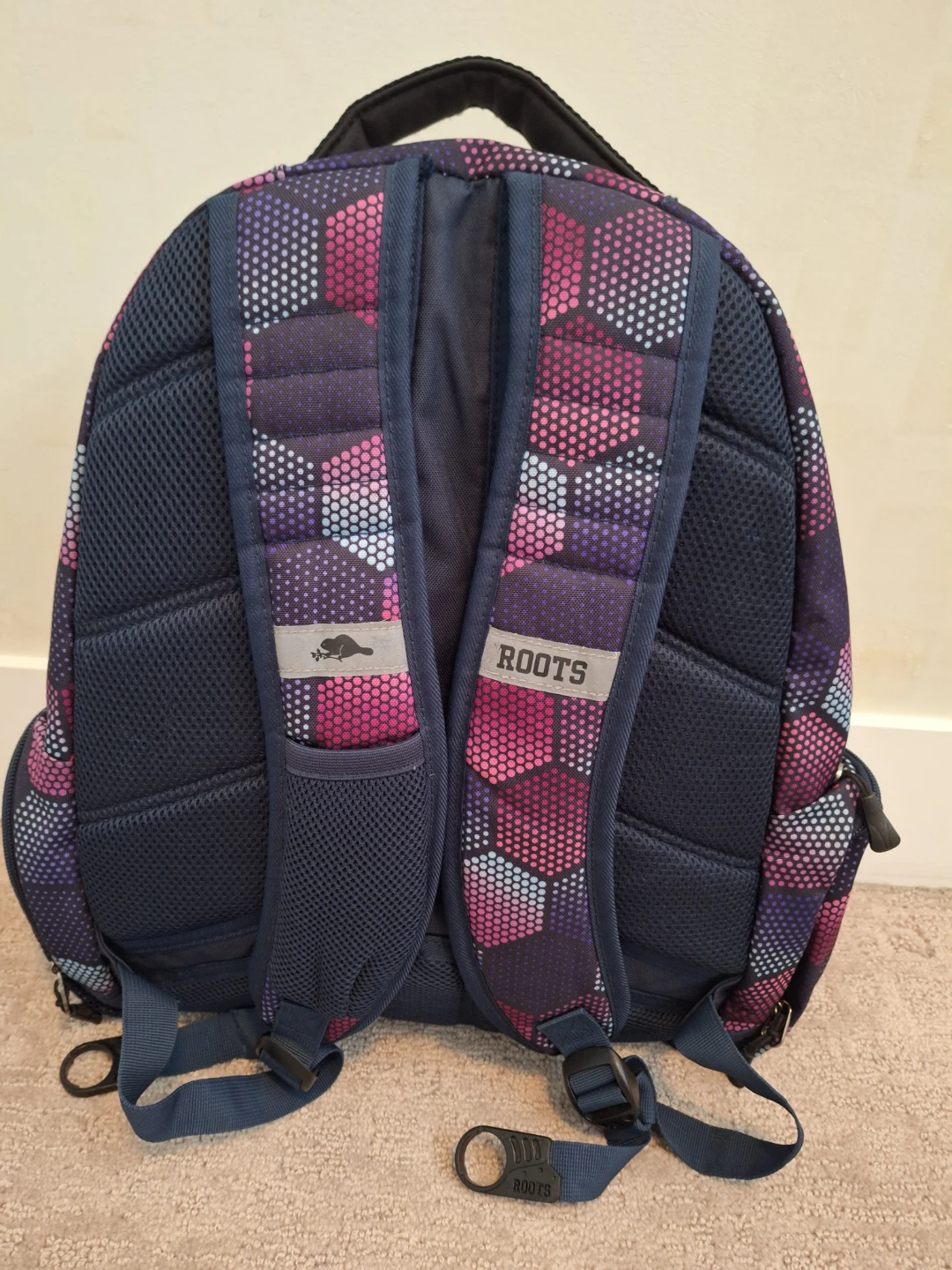 Roots Backpack - Purple Geometric Pattern - photo 2