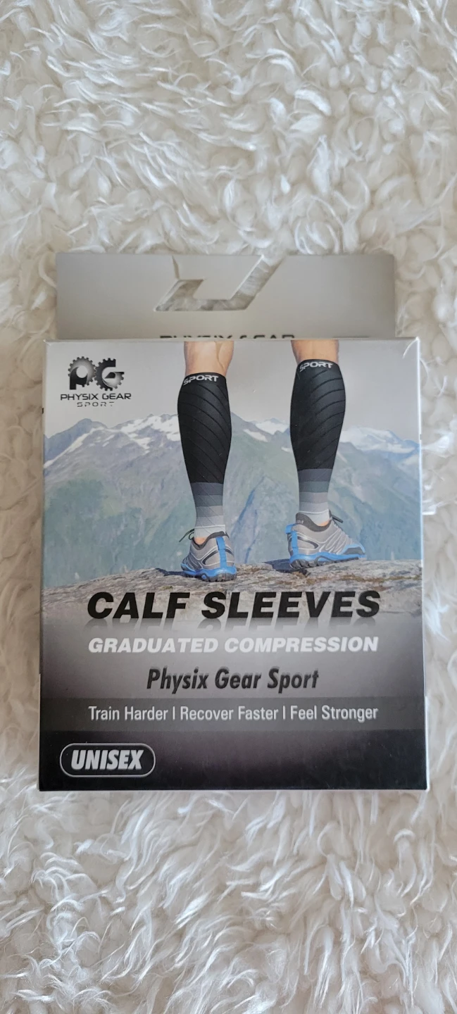 BNIB Physix Gear Sport Calf Compression Sleeves L/XL