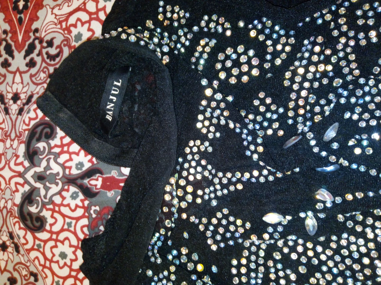 Banjul Black Embellished Mini Dress - photo 2
