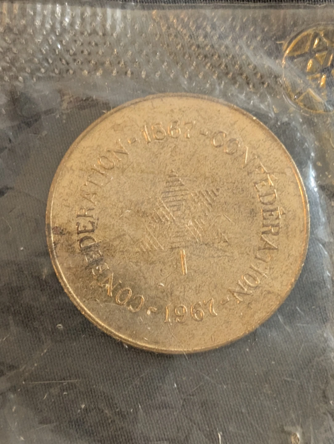 1967 Canada Confederation Centennial Coin - photo 2