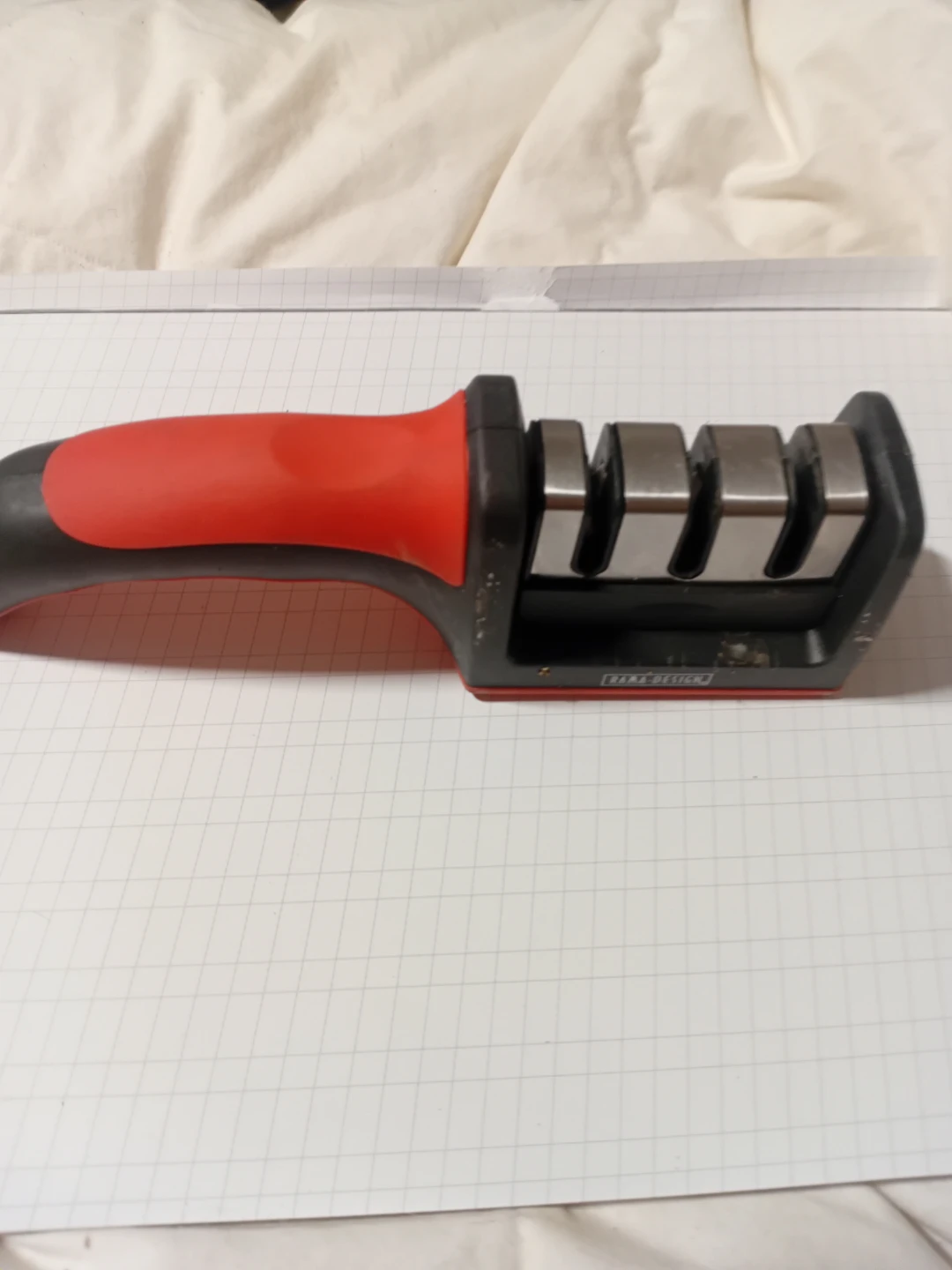Knife Sharpener - Red/Black