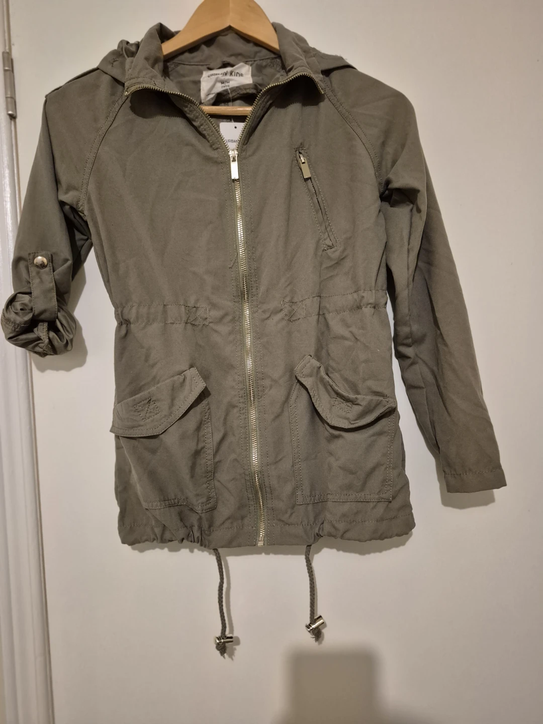 Urban Kids Green Hooded Anorak Jacket M/L (10/12)