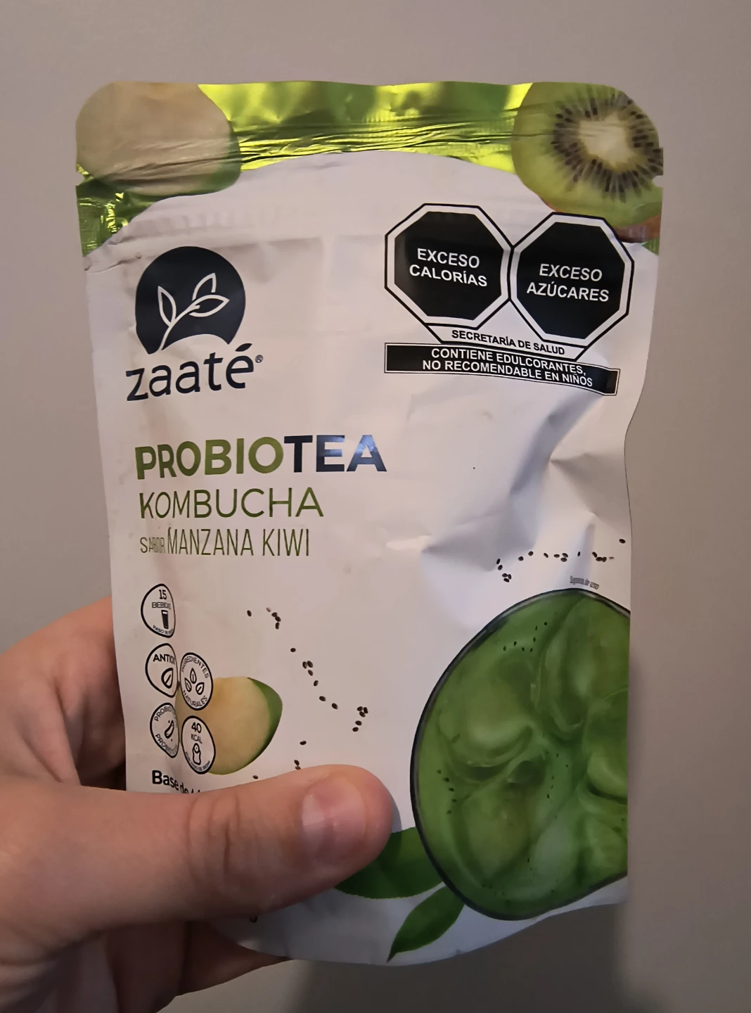Zaaté Probiotea Kombucha Manzana Kiwi
