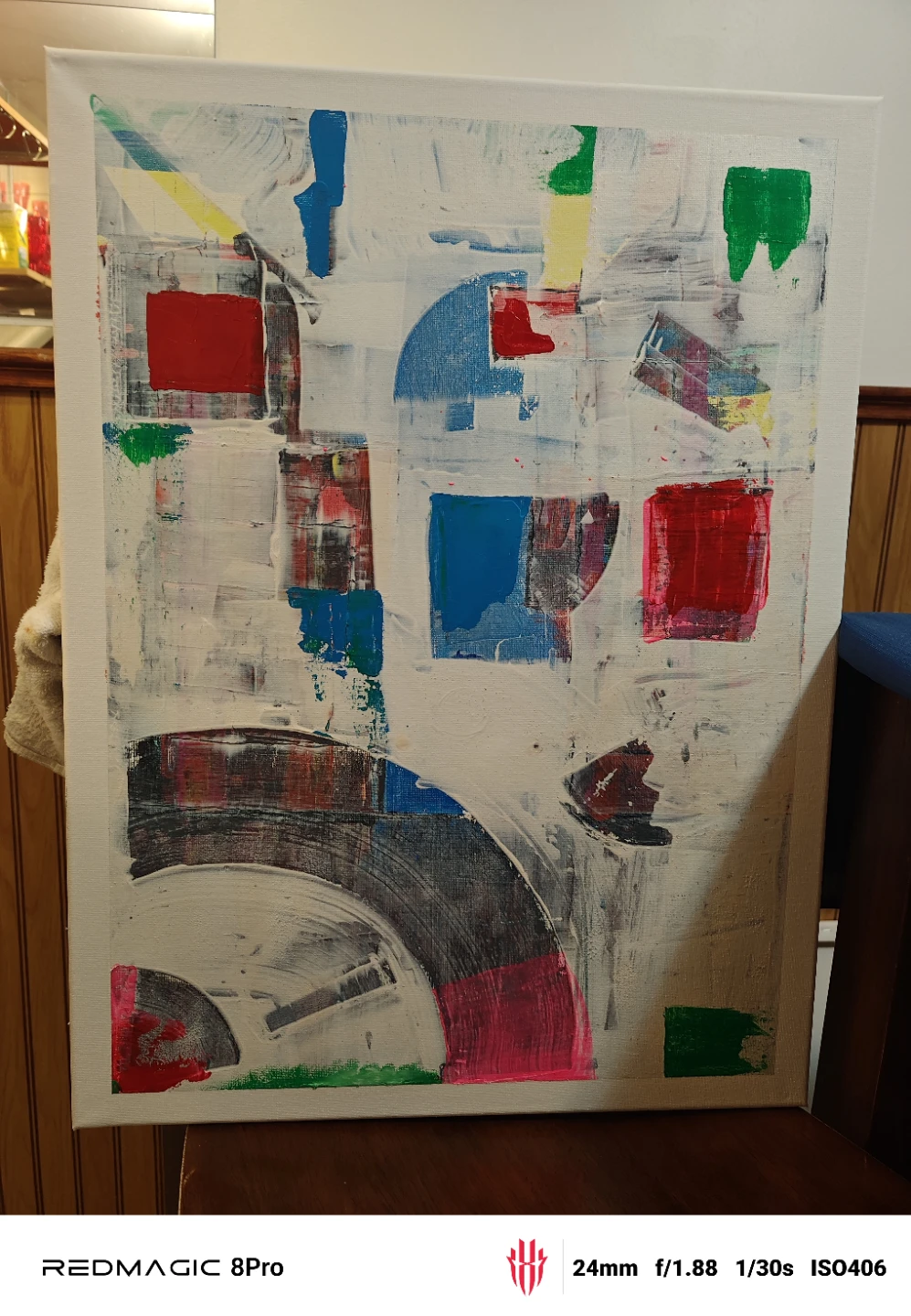 Abstract Canvas Painting 18×24 - photo 4